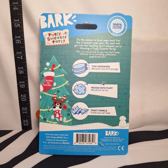 NWT Bark Ginger Brew Crew Dog Toy XS-S - Picture 2 of 2
